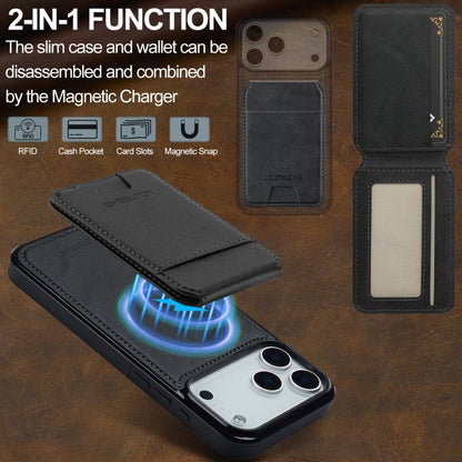 LC.IMEEKE L3 Series Detachable RFID Card Bag Magsafe Phone Case, For iPhone 18 Pro / 17 Pro, For iPhone 18 Pro Max / 17 Pro Max, For iPhone 17e / 16e, For iPhone 17