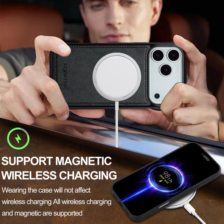 LC.IMEEKE L3 Series Detachable RFID Card Bag Magsafe Phone Case, For iPhone 18 Pro / 17 Pro, For iPhone 18 Pro Max / 17 Pro Max, For iPhone 17e / 16e, For iPhone 17