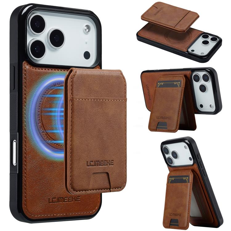 LC.IMEEKE L3 Series Detachable RFID Card Bag Magsafe Phone Case, For iPhone 18 Pro / 17 Pro, For iPhone 18 Pro Max / 17 Pro Max, For iPhone 17e / 16e, For iPhone 17