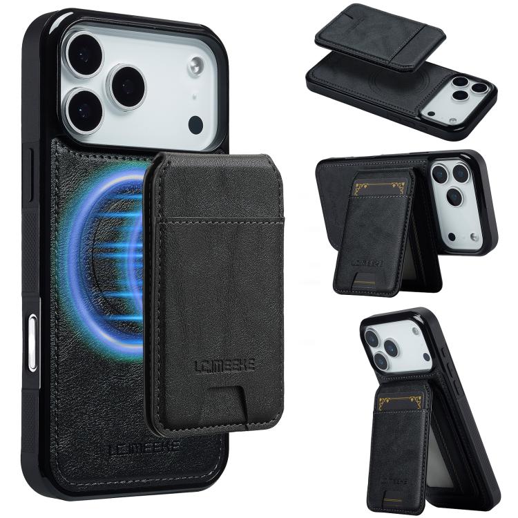 LC.IMEEKE L3 Series Detachable RFID Card Bag Magsafe Phone Case, For iPhone 18 Pro / 17 Pro, For iPhone 18 Pro Max / 17 Pro Max, For iPhone 17e / 16e, For iPhone 17