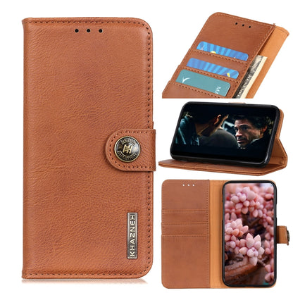 KHAZNEH Cowhide Texture Horizontal Flip Leather Case with Holder & Card Slots & Wallet