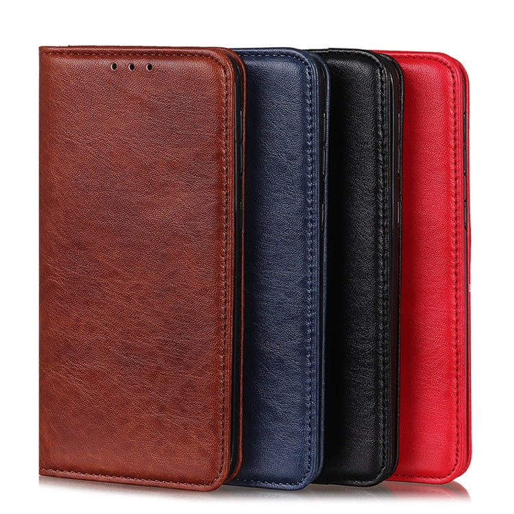 Magnetic Crazy Horse Texture Horizontal Flip Leather Case with Holder & Card Slots & Wallet