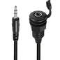 3.5mmTRS Stereo Thread Fixed Embedded Ground Plug Panel Audio Cable, Length: 0.3m, Male to Female, Female to Female