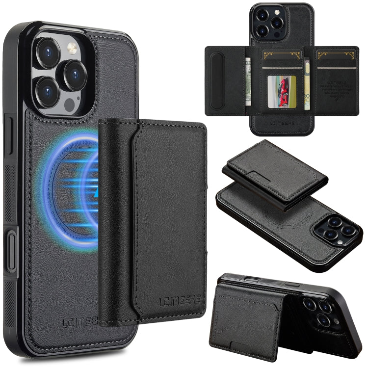 LC.IMEEKE L5 Series Detachable RFID Card Bag Magsafe Phone Case, For iPhone Air, For iPhone 16 Pro Max, For iPhone 16 Pro, For iPhone 16 Plus