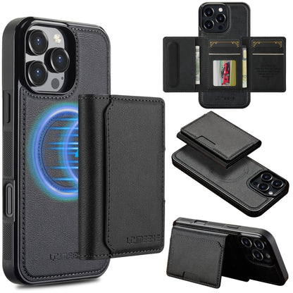 LC.IMEEKE L5 Series Detachable RFID Card Bag Magsafe Phone Case, For iPhone Air, For iPhone 16 Pro Max, For iPhone 16 Pro, For iPhone 16 Plus