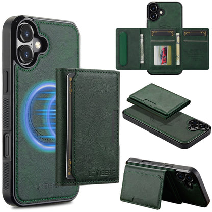 LC.IMEEKE L5 Series Detachable RFID Card Bag Magsafe Phone Case, For iPhone Air, For iPhone 16 Pro Max, For iPhone 16 Pro, For iPhone 16 Plus