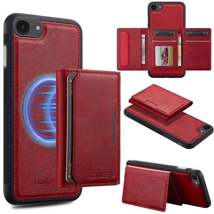 LC.IMEEKE L5 Series Detachable RFID Card Bag Magsafe Phone Case, For iPhone 18 Pro / 17 Pro, For iPhone 18 Pro Max / 17 Pro Max, For iPhone 17e / 16e, For iPhone 17