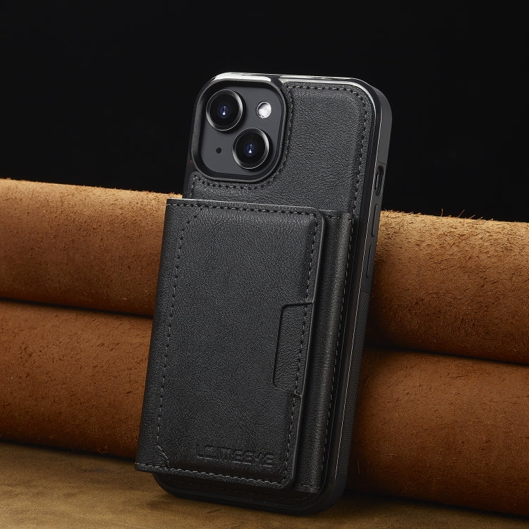 LC.IMEEKE L5 Series Detachable RFID Card Bag Magsafe Phone Case, For iPhone 15, For iPhone 14 / 13, For iPhone 14 Pro, For iPhone 14 Pro Max