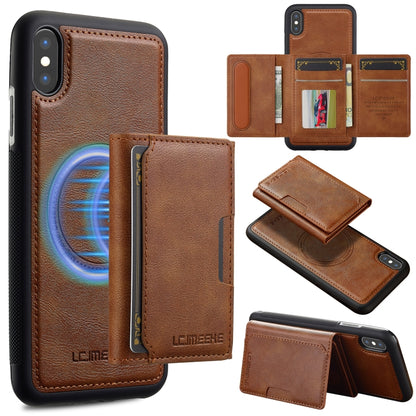 LC.IMEEKE L5 Series Detachable RFID Card Bag Magsafe Phone Case, For iPhone SE 2022 / 2020, For iPhone 13 mini, For iPhone XS / X, For iPhone XR