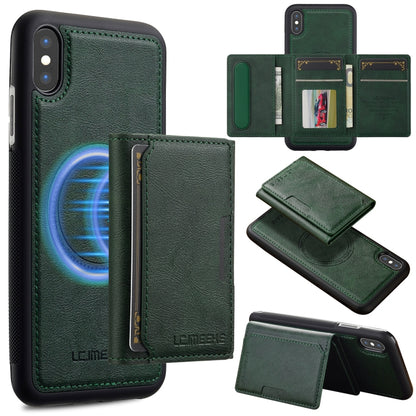 LC.IMEEKE L5 Series Detachable RFID Card Bag Magsafe Phone Case, For iPhone SE 2022 / 2020, For iPhone 13 mini, For iPhone XS / X, For iPhone XR