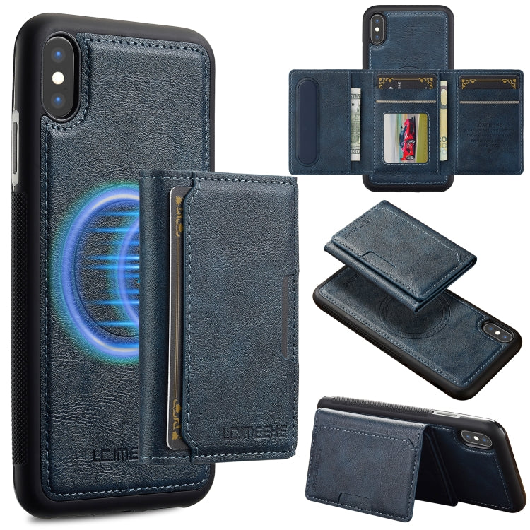 LC.IMEEKE L5 Series Detachable RFID Card Bag Magsafe Phone Case, For iPhone SE 2022 / 2020, For iPhone 13 mini, For iPhone XS / X, For iPhone XR