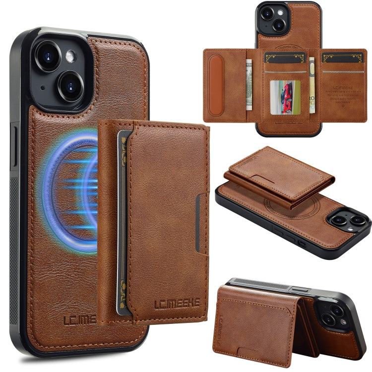 LC.IMEEKE L5 Series Detachable RFID Card Bag Magsafe Phone Case, For iPhone SE 2022 / 2020, For iPhone 13 mini, For iPhone XS / X, For iPhone XR