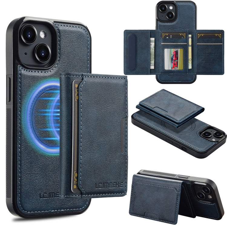LC.IMEEKE L5 Series Detachable RFID Card Bag Magsafe Phone Case, For iPhone SE 2022 / 2020, For iPhone 13 mini, For iPhone XS / X, For iPhone XR