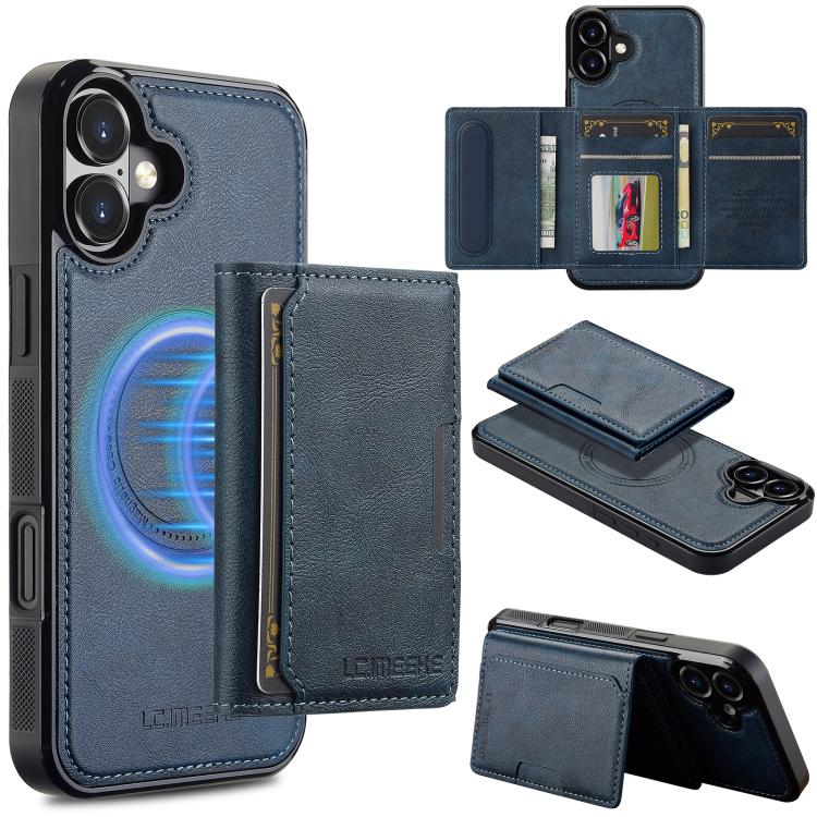 LC.IMEEKE L5 Series Detachable RFID Card Bag Magsafe Phone Case, For iPhone 18 Pro / 17 Pro, For iPhone 18 Pro Max / 17 Pro Max, For iPhone 17e / 16e, For iPhone 17