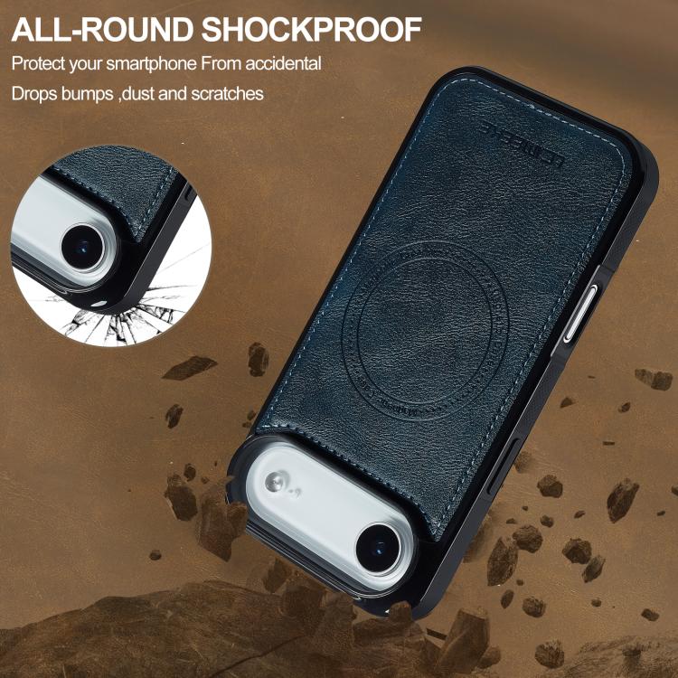 LC.IMEEKE L5 Series Detachable RFID Card Bag Magsafe Phone Case, For iPhone Air, For iPhone 16 Pro Max, For iPhone 16 Pro, For iPhone 16 Plus