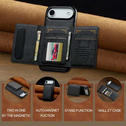 LC.IMEEKE L5 Series Detachable RFID Card Bag Magsafe Phone Case, For iPhone Air, For iPhone 16 Pro Max, For iPhone 16 Pro, For iPhone 16 Plus