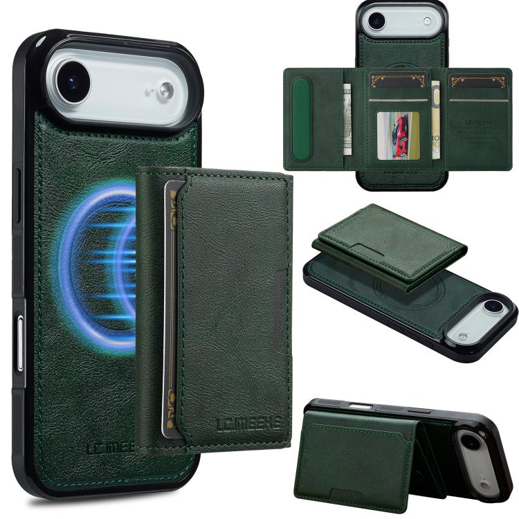 LC.IMEEKE L5 Series Detachable RFID Card Bag Magsafe Phone Case, For iPhone Air, For iPhone 16 Pro Max, For iPhone 16 Pro, For iPhone 16 Plus