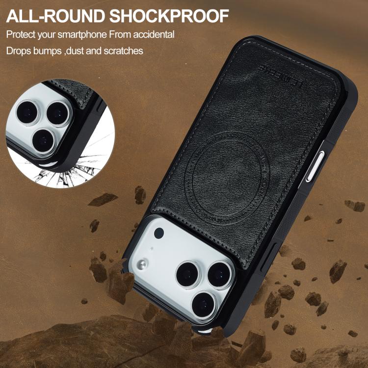 LC.IMEEKE L5 Series Detachable RFID Card Bag Magsafe Phone Case, For iPhone 18 Pro / 17 Pro, For iPhone 18 Pro Max / 17 Pro Max, For iPhone 17e / 16e, For iPhone 17