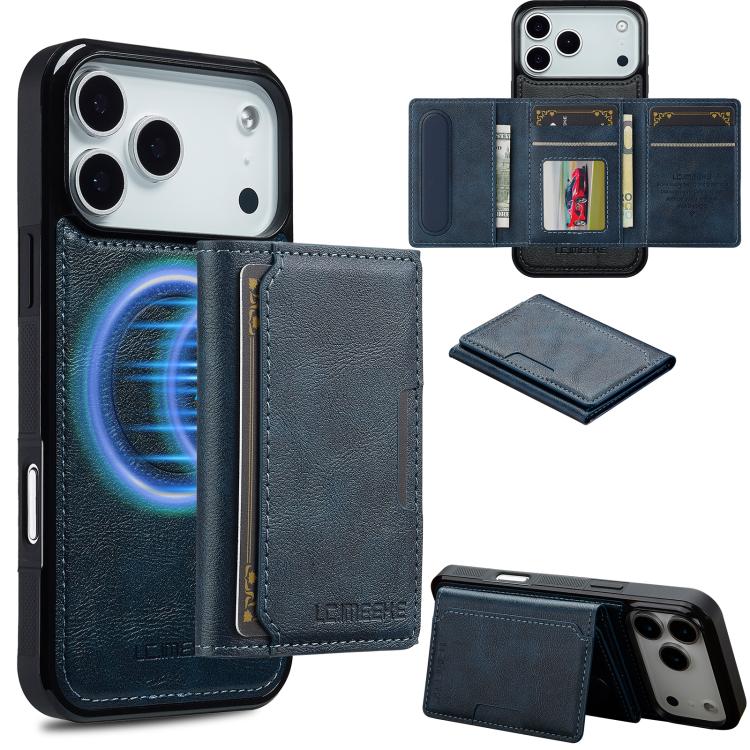 LC.IMEEKE L5 Series Detachable RFID Card Bag Magsafe Phone Case, For iPhone 18 Pro / 17 Pro, For iPhone 18 Pro Max / 17 Pro Max, For iPhone 17e / 16e, For iPhone 17