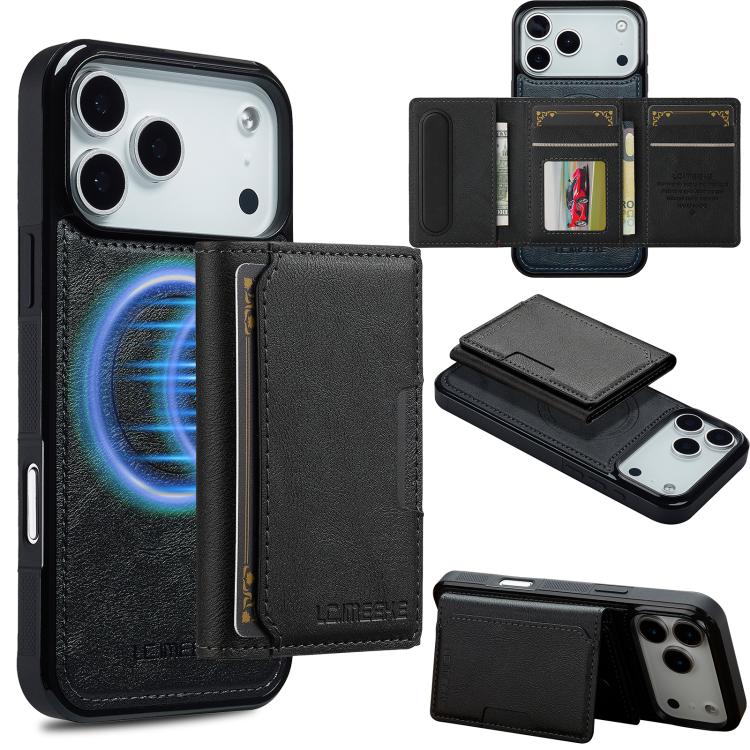 LC.IMEEKE L5 Series Detachable RFID Card Bag Magsafe Phone Case, For iPhone 18 Pro / 17 Pro, For iPhone 18 Pro Max / 17 Pro Max, For iPhone 17e / 16e, For iPhone 17