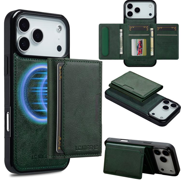 LC.IMEEKE L5 Series Detachable RFID Card Bag Magsafe Phone Case, For iPhone 18 Pro / 17 Pro, For iPhone 18 Pro Max / 17 Pro Max, For iPhone 17e / 16e, For iPhone 17
