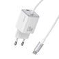 USAMS CC261 20W GaN Mini Type-C / USB-C Dual Port Fast Charger with Cable, CC261
