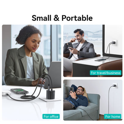 USAMS CC261 20W GaN Mini Type-C / USB-C Dual Port Fast Charger with Cable, CC261