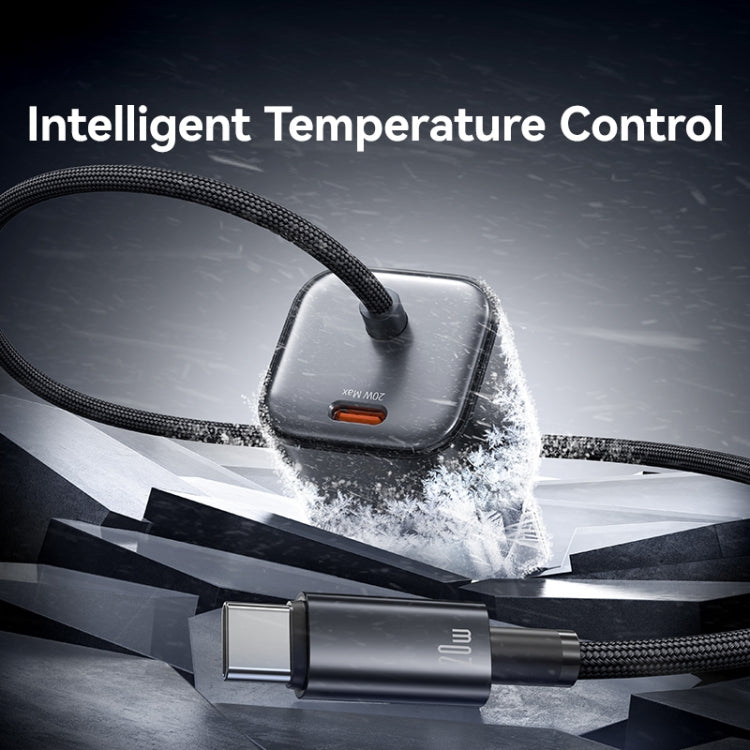 USAMS CC261 20W GaN Mini Type-C / USB-C Dual Port Fast Charger with Cable, CC261