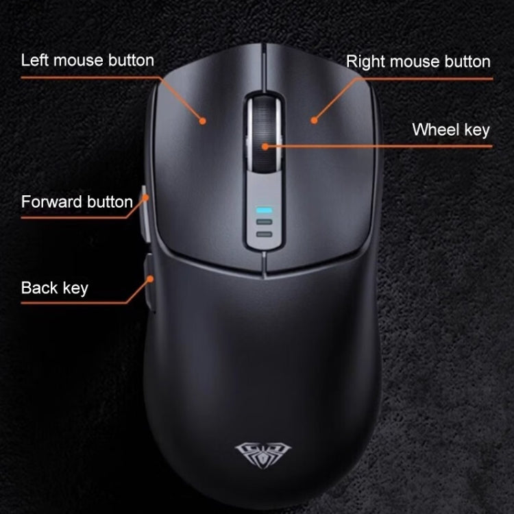 AULA SC580 10000DPI Wired/2.4G/Bluetooth Three Model Gaming Wireless Mouse