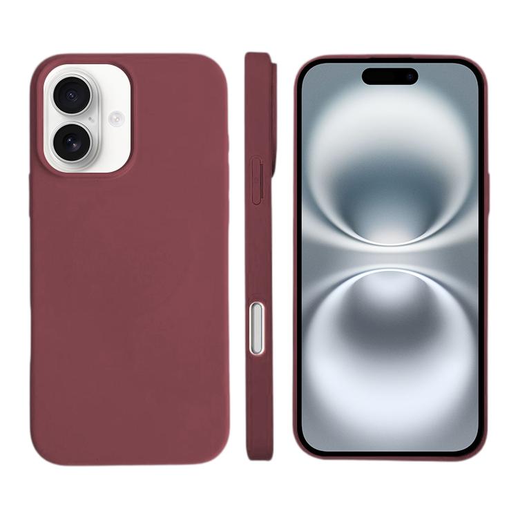 Liquid Silicone Phone MagSafe Case, For iPhone 16 Plus, For iPhone 16