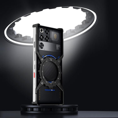 Mechanical Gear MagSafe Holder Borderless Metal Phone Case