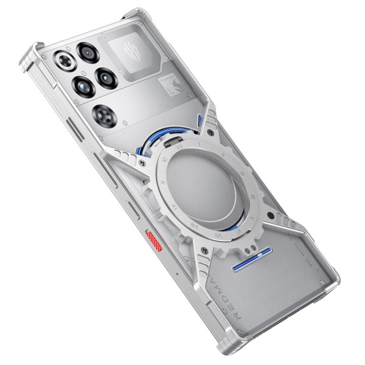 Mechanical Gear MagSafe Holder Borderless Metal Phone Case