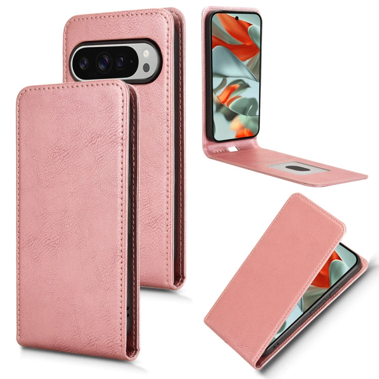 Magnetic Vertical Flip Leather Phone Case, For Google Pixel 9a, For Google Pixel 9 Pro XL, For Google Pixel 9