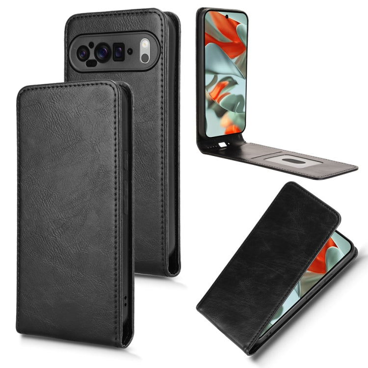Magnetic Vertical Flip Leather Phone Case, For Google Pixel 9a, For Google Pixel 9 Pro XL, For Google Pixel 9