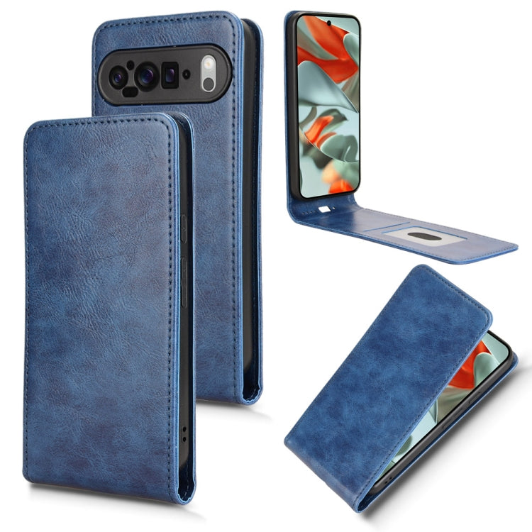 Magnetic Vertical Flip Leather Phone Case, For Google Pixel 9a, For Google Pixel 9 Pro XL, For Google Pixel 9
