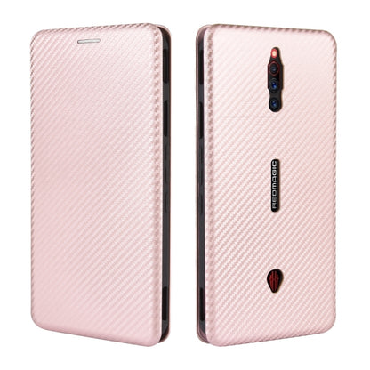 Carbon Fiber Texture Magnetic Horizontal Flip TPU + PC + PU Leather Case with Card Slot, For ZTE nubia Red Magic 5S, For ZTE Axon 11 5G, For ZTE Blade A3 Lite, For ZTE A1 ZTG01 5G