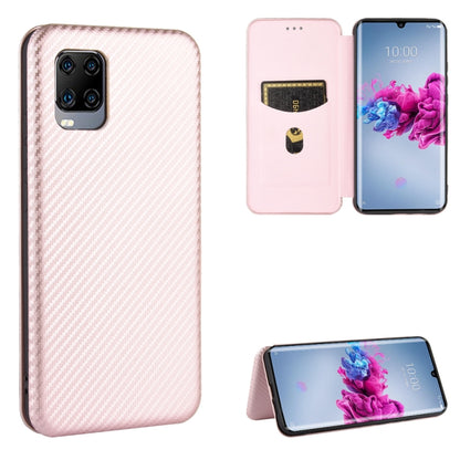 Carbon Fiber Texture Magnetic Horizontal Flip TPU + PC + PU Leather Case with Card Slot, For ZTE nubia Red Magic 5S, For ZTE Axon 11 5G, For ZTE Blade A3 Lite, For ZTE A1 ZTG01 5G