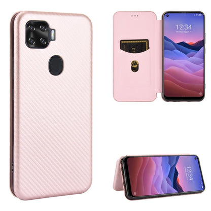 Carbon Fiber Texture Magnetic Horizontal Flip TPU + PC + PU Leather Case with Card Slot, For ZTE nubia Red Magic 5S, For ZTE Axon 11 5G, For ZTE Blade A3 Lite, For ZTE A1 ZTG01 5G