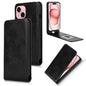 Magnetic Vertical Flip Leather Phone Case, For iPhone 15 Plus, For iPhone 15