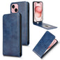 Magnetic Vertical Flip Leather Phone Case, For iPhone 15 Plus, For iPhone 15