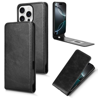 Magnetic Vertical Flip Leather Phone Case, For iPhone 17e / 16e, For iPhone 16 Pro Max, For iPhone 16 Pro, For iPhone 16 Plus, For iPhone 16, For iPhone 15 Pro