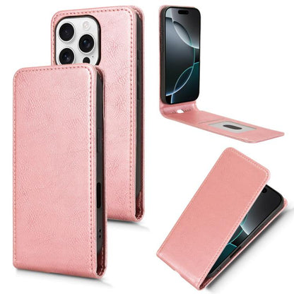 Magnetic Vertical Flip Leather Phone Case, For iPhone 17e / 16e, For iPhone 16 Pro Max, For iPhone 16 Pro, For iPhone 16 Plus, For iPhone 16, For iPhone 15 Pro