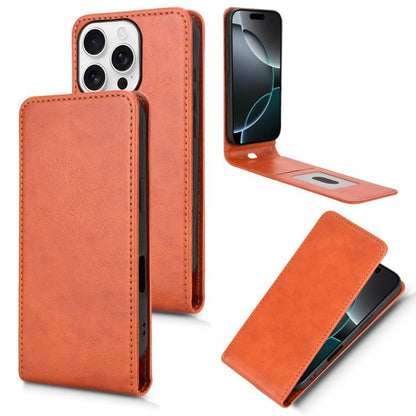 Magnetic Vertical Flip Leather Phone Case, For iPhone 17e / 16e, For iPhone 16 Pro Max, For iPhone 16 Pro, For iPhone 16 Plus, For iPhone 16, For iPhone 15 Pro