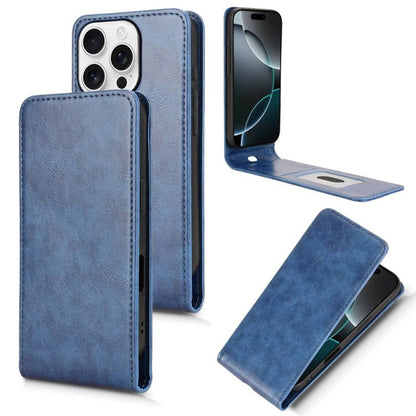 Magnetic Vertical Flip Leather Phone Case, For iPhone 17e / 16e, For iPhone 16 Pro Max, For iPhone 16 Pro, For iPhone 16 Plus, For iPhone 16, For iPhone 15 Pro