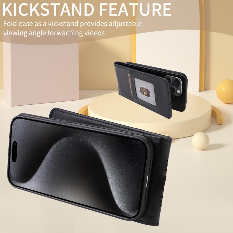 Magnetic Vertical Flip Leather Phone Case, For iPhone 17e / 16e, For iPhone 16 Pro Max, For iPhone 16 Pro, For iPhone 16 Plus, For iPhone 16, For iPhone 15 Pro