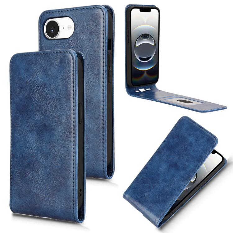 Magnetic Vertical Flip Leather Phone Case, For iPhone 17e / 16e, For iPhone 16 Pro Max, For iPhone 16 Pro, For iPhone 16 Plus, For iPhone 16, For iPhone 15 Pro