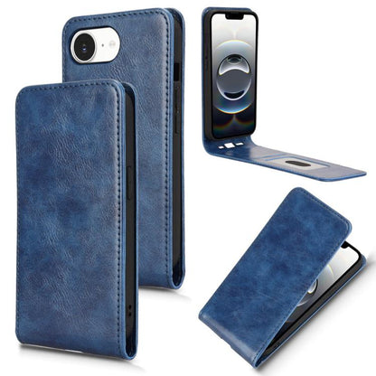 Magnetic Vertical Flip Leather Phone Case, For iPhone 17e / 16e, For iPhone 16 Pro Max, For iPhone 16 Pro, For iPhone 16 Plus, For iPhone 16, For iPhone 15 Pro