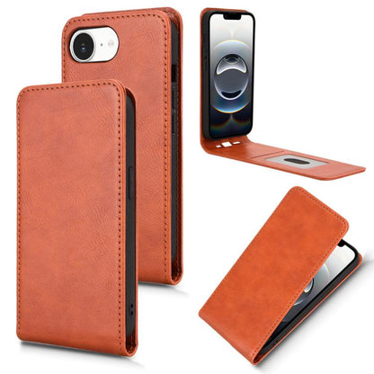 Magnetic Vertical Flip Leather Phone Case, For iPhone 17e / 16e, For iPhone 16 Pro Max, For iPhone 16 Pro, For iPhone 16 Plus, For iPhone 16, For iPhone 15 Pro