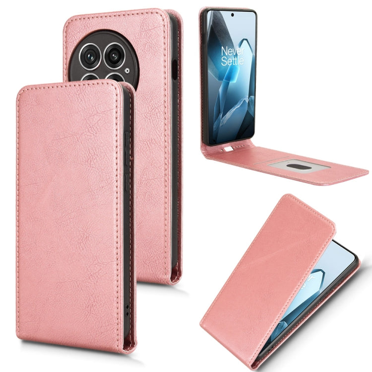 Magnetic Vertical Flip Leather Phone Case, For OnePlus Ace 5 / Ace 5 Pro, For OnePlus 13, For OnePlus Nord 4 5G