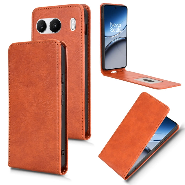 Magnetic Vertical Flip Leather Phone Case, For OnePlus Ace 5 / Ace 5 Pro, For OnePlus 13, For OnePlus Nord 4 5G